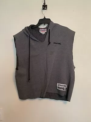 Spalding Sleeveless XL Gray Vest With Hood • $35