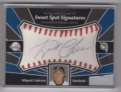2004 Upper Deck Sweet Spot Signatures Miguel Cabrera #SS-MC Patch Auto • $3.25