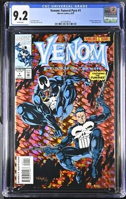 Venom: Funeral Pyre #1 1993 CGC 9.2 Direct Edition Punisher Prizm Grafx • $35
