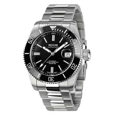 Epos 3504BK Registered Sportive Diver Watch New From Tokyo Ship By DHL • $1280