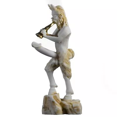 PAN Greek Nude God Of Nature Handpainted Penis Alabaster Statue Sculpture 7  • £26.05