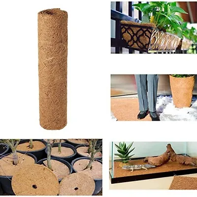 £11.33 • Buy Coco Liner Roll Hanging Basket Ecological Liner For Home Garden Wedding Decorati