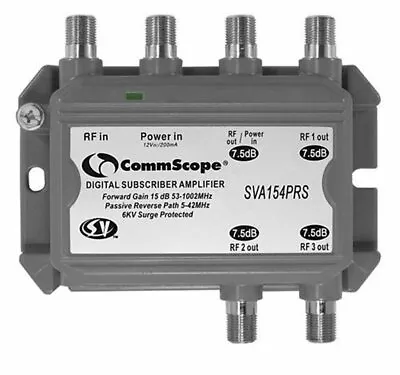 New Commscope SVA154PRS 4 Port Digital Subscriber Amplifier  • $32.50