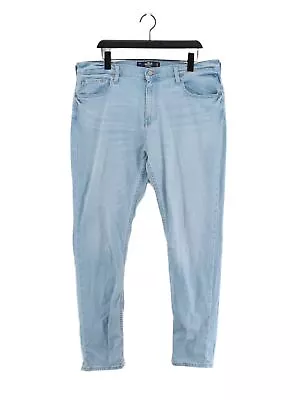 Hollister Men's Jeans W 36 In Blue Cotton With Elastane Polyester Skinny • £18.40