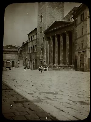 £15 • Buy ANTIQUE Magic Lantern Slide ASSISI NO8 C1910 PHOTO ITALY ARCHITECTURE 