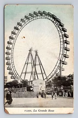 Paris France La Grande Roue Ferris Wheel Antique Vintage Souvenir Postcard • $7.99