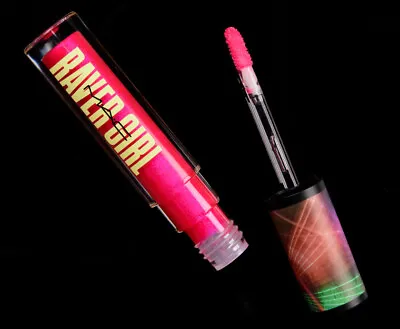 MAC Lipglass Raver Girl 'Bracelets Galore' Sheer Neon Pink Shimmer Ltd Ed NIB • $32