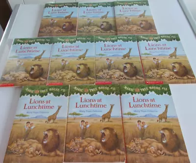 Lot Of 10 Magic Tree House #11 Lions At Lunchtime Guided Reading Teacher / Class • $22.95