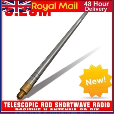 £28.99 • Buy 5.28m Long High Telescopic Rod Shortwave Radio Positive V Antenna GP DIY UK