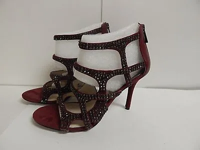 Michael Kors Shala Dress Sandal 8 M Cinnabar Suede New With Box • $110.49