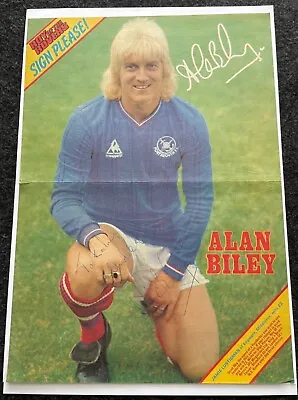 £5.95 • Buy Alan Biley Portsmouth Fc 1982-1984 Original Autographed Double Page Poster