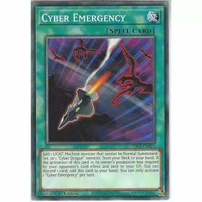 SDCS-EN025 Cyber Emergency | 1st Edition Common | YuGiOh Trading Card Game TCG • £0.99