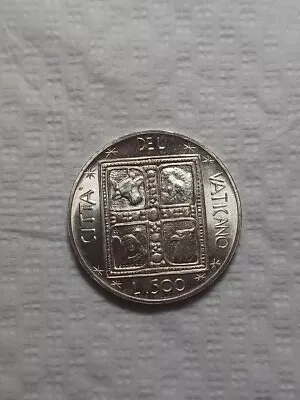 Vatican 500 Lire 1977 Silver Coin • $15