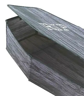 $59.97 • Buy 60in GREY RIP Life Size POP-UP INSTANT COFFIN PROP Haunted House Prop Decoration