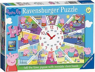 £8.99 • Buy Ravensburger Peppa Pig - Tell The Time Clock Puzzle, 60 Piece Jigsaw Puzzle