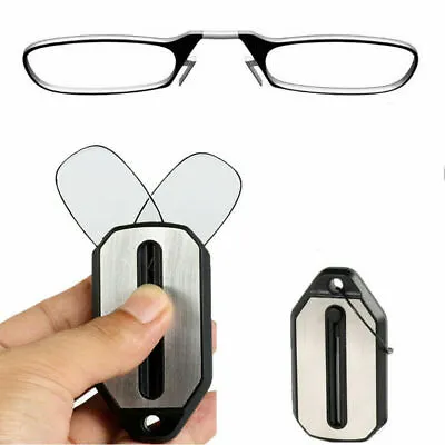 Portable Wallet Mini Rimless Pocket Phone Nose Clip Reading Presbyopic Glasses • $8.20