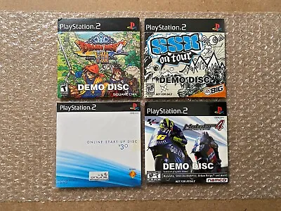 SSX On Tour + Dragon Quest VIII + MotoGP 4 PS2 NFR Demo Discs - NEW / SEALED • $69.95