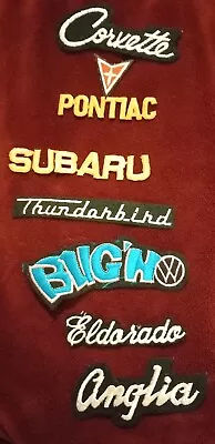 Vintage Patch Lot Automotive Corvette Subaru Thunderbird VW Pontiac Eldarado  • $8