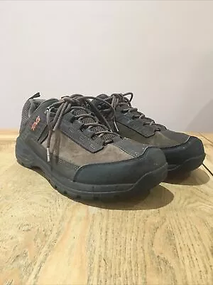 Mens Teva Shoes Size 10 Leather Brown Waterproof Walking/Hiking Lace Up Shoes • £19.99