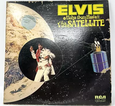 Elvis Presley Aloha From Hawaii Via Satellite LP Album Vinyl 2 Records 1972 RCA • $19.99