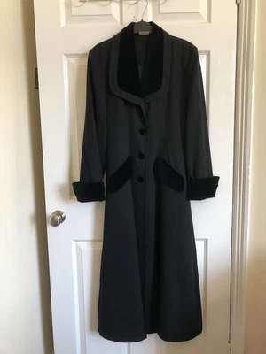 £40 • Buy Black Whitby Goth Formal Dress Coat By Chalotte Halton 10 UK  London New York
