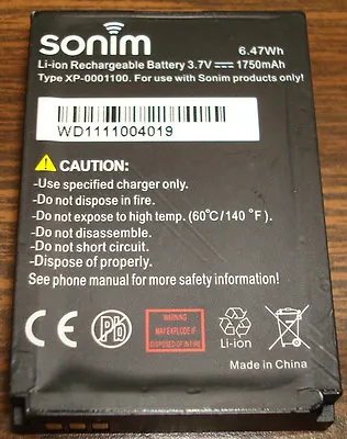 🔋  Genuine OEM SONIM XP-0001100 XP3300 XP3400 Armor Force Replacement Battery • $39.19