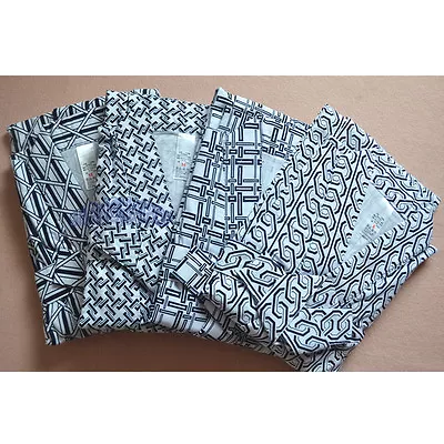 Men Check Kimono Yukata Cotton Japanese Bathrobe Robe Gown 3/4 Sleeve Nightwear • £25.38