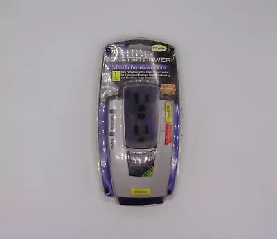 Monster Power Center SW200 2-Outlets+Subwoofer Audio Surge Protector 1000-Joules • $25.95