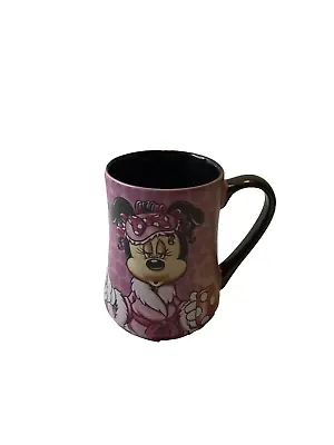 Disney Parks Minnie Mouse  Mornings Aren't PRETTY! Pink Hearts  Coffee Mug 16 Oz • $17.50