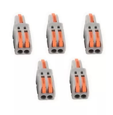 5pcs 3 Way 1-2 Electric Push Fit Terminal Block Cable Wire Connector SPLITTER UK • £5.49