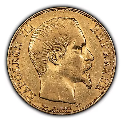 1855-A France 20 Francs Gold Coin - Napoleon III - .1867 AGW - SKU-G2345 • $550