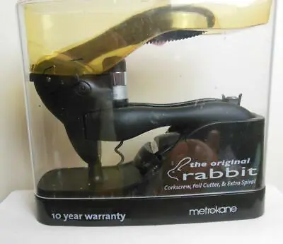 Original  Rabbit Lever Corkscrew Wine Opener Foil Cutter  Box Metrokane • $14