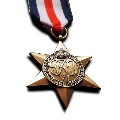 British World War 2 Replica Service/Campaign Medal FRANCE AND GERMANY STAR WW2 • £9.99