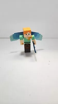 Minecraft Steve With Elytra Wings Figure Survival Mode Rare Toy Action Figure • $7.99