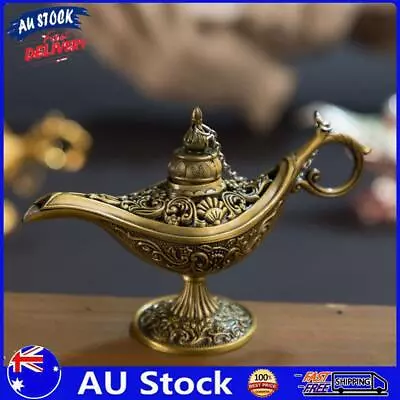 AU Vintage Aladdin Lamp Fairy Tale Home Desk Ornament Decor (Ancient Copper) • $10.89