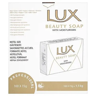 £27.89 • Buy LUX PROFESSIONAL BEAUTY SOAP WITH MOISTURISERS 100 X 15G