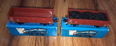 Pair Of Marklin 4604 Gondola Ho Train Cars In Original Boxes One With Coal Load • $35