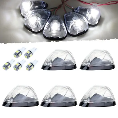 5Pcs Clear Lens White LED Cab Roof Marker Lights For Ford F-250 E-350 Super Duty • $25.98