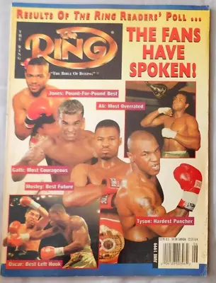 Mike Tyson Shane Mosley Ali Gatti June 1999 The RING Boxing Magazine - Ex • $8.95