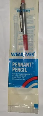 Vintage Wearever Pennant Pencil W/Extra Lead In Cap Red/Silver • $9.99