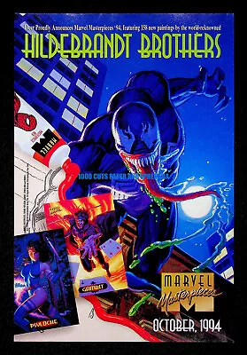 Marvel Comics Masterpieces CCG Fleer 1994 Hildebrandt Print Magazine Ad Poster • $11.99
