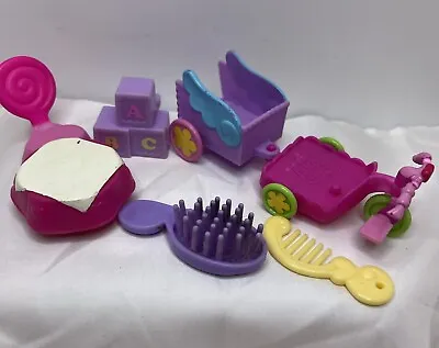 My Little Pony Ponyville Trike Tricycle Chair Table Brush Accessories 2008 2009 • $8.99