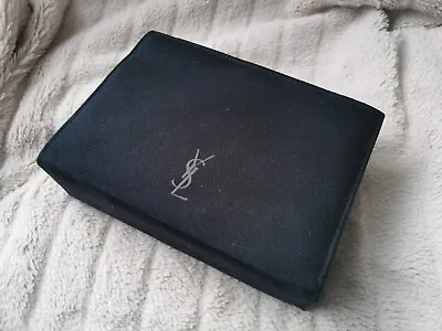YSL Spring 2004 Beauty Collection Makeup Case  Faux Black Suede BNIB • £27.50