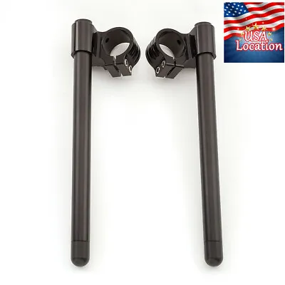 54mm Clip Ons Fork Handlebar Clamp CNC Handle Bars Tube 1in High Motorcycle • $35.99