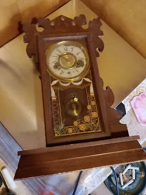 Vintage New Haven Clock Company Mantle Clock Non Working For Parts • $150