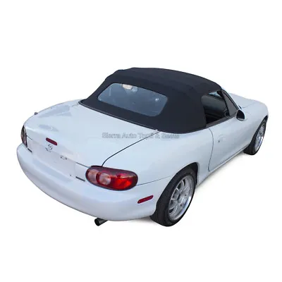 Miata Convertible Top 90-05 Black Cabrio Vinyl Non-Zippered Glass Window • $332.10