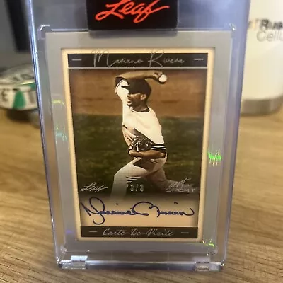 Mariano Rivera—Autograph—‘23 Leaf—Caste De Visite—SSP—#/3–MINT/NM—CLEAN CORNERS • $115