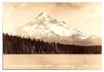 RPPC Mt. Hood From Lost Lake Oregon Postcard • $5.49