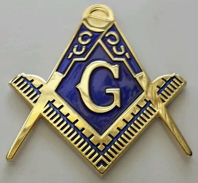 Freemason Masonic Cut-out Car Emblem In Gold  • $10.99