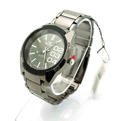 Mark Maimer Gunmetal Alloy Stainless Steel New Mens Designer Dress Wrist Watch • $12.95